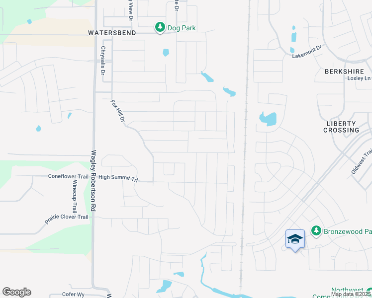 map of restaurants, bars, coffee shops, grocery stores, and more near 336 Foxhunter Street in Fort Worth