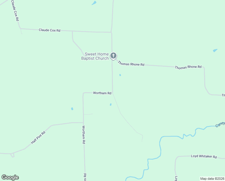 map of restaurants, bars, coffee shops, grocery stores, and more near 165 Wortham Road in Shongaloo
