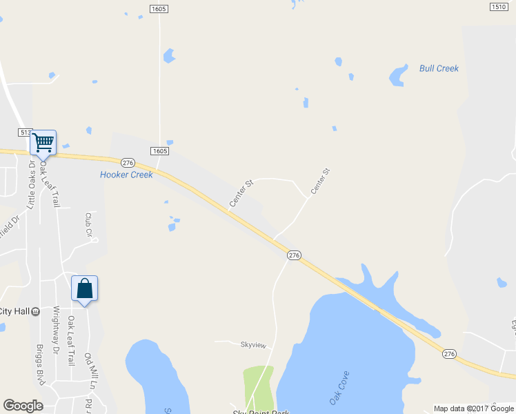 map of restaurants, bars, coffee shops, grocery stores, and more near 510 Center Street in Point