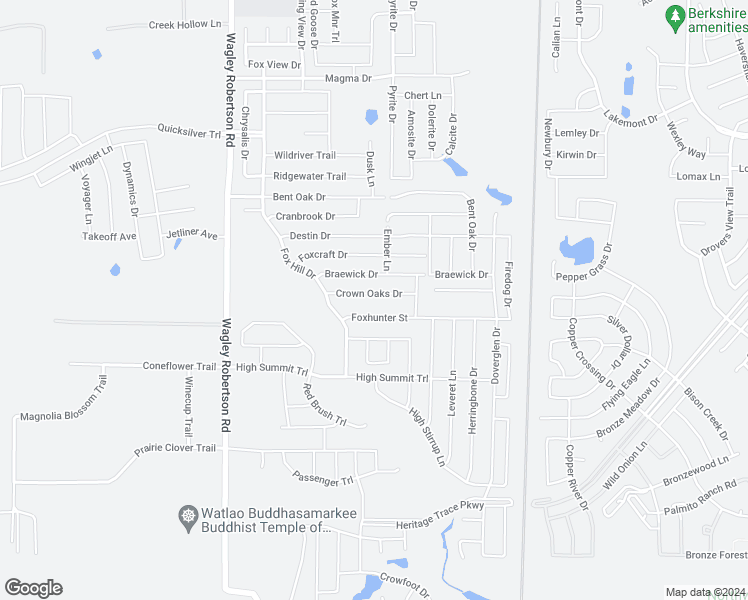 map of restaurants, bars, coffee shops, grocery stores, and more near 433 Crown Oaks Drive in Fort Worth