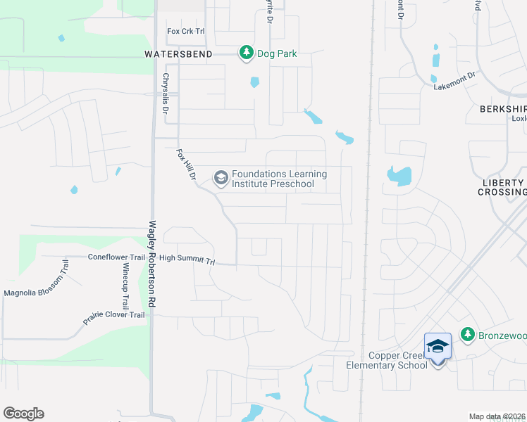 map of restaurants, bars, coffee shops, grocery stores, and more near 428 Foxhunter Street in Fort Worth