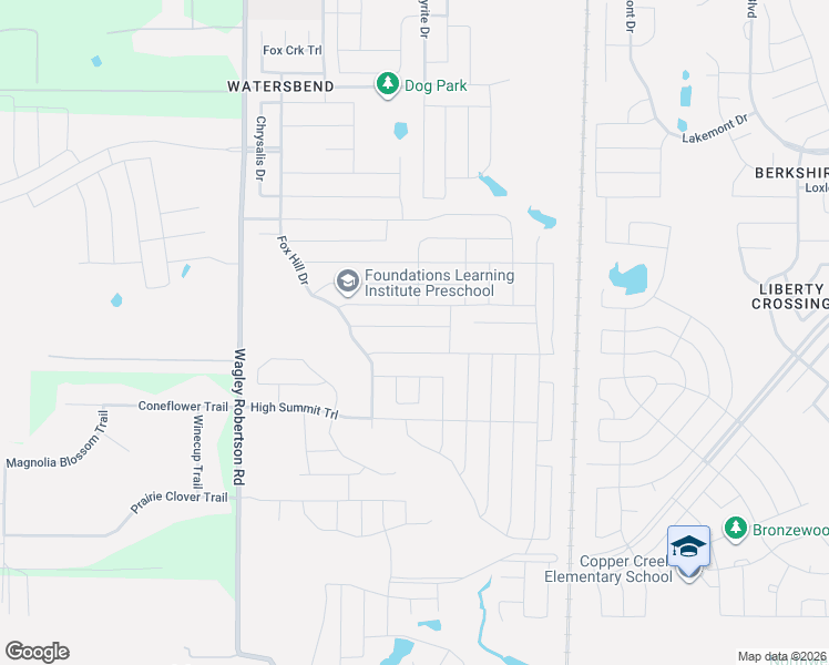 map of restaurants, bars, coffee shops, grocery stores, and more near 428 Foxhunter Street in Fort Worth