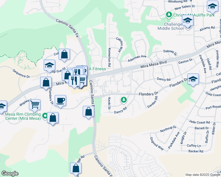 map of restaurants, bars, coffee shops, grocery stores, and more near 10333 Caminito Alvarez in San Diego