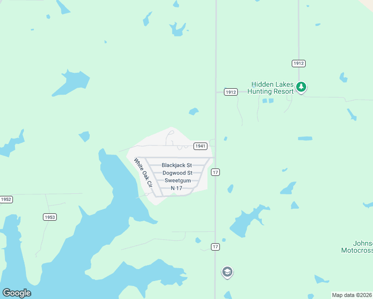 map of restaurants, bars, coffee shops, grocery stores, and more near 135 County Road 1941 in Yantis
