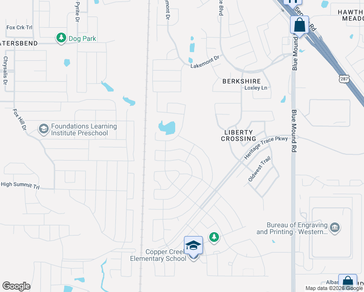 map of restaurants, bars, coffee shops, grocery stores, and more near 9248 Silver Dollar Drive in Fort Worth