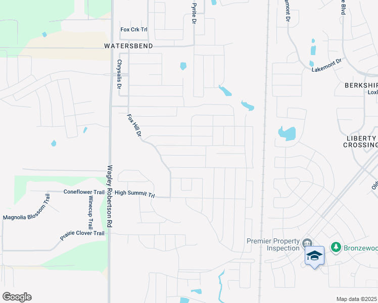 map of restaurants, bars, coffee shops, grocery stores, and more near 424 Crown Oaks Drive in Fort Worth