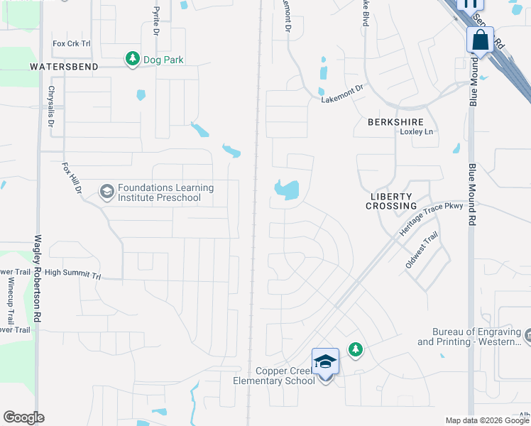 map of restaurants, bars, coffee shops, grocery stores, and more near 9212 Pepper Grass Drive in Fort Worth