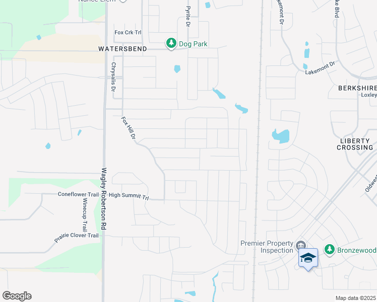 map of restaurants, bars, coffee shops, grocery stores, and more near 417 Braewick Drive in Fort Worth