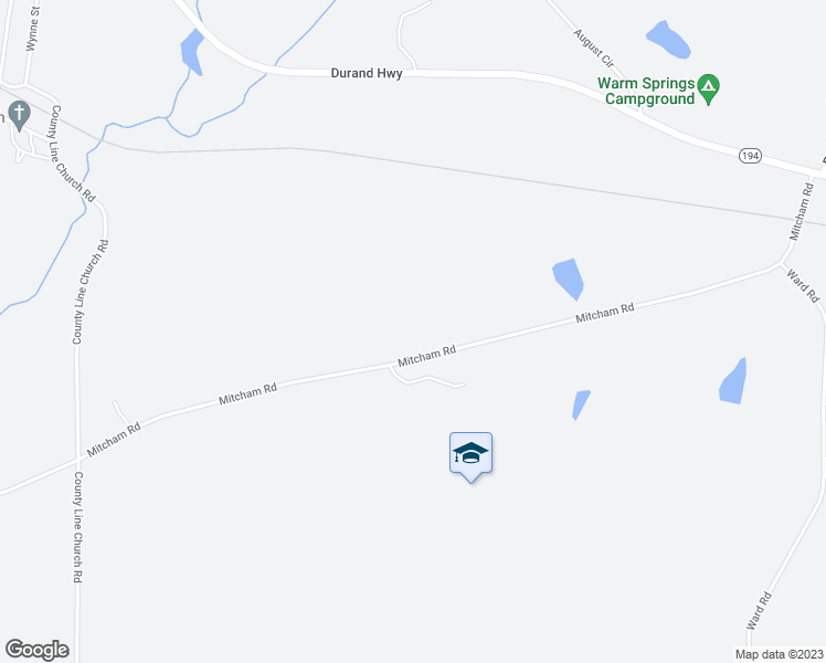 map of restaurants, bars, coffee shops, grocery stores, and more near 1000 Mitcham Road in Warm Springs