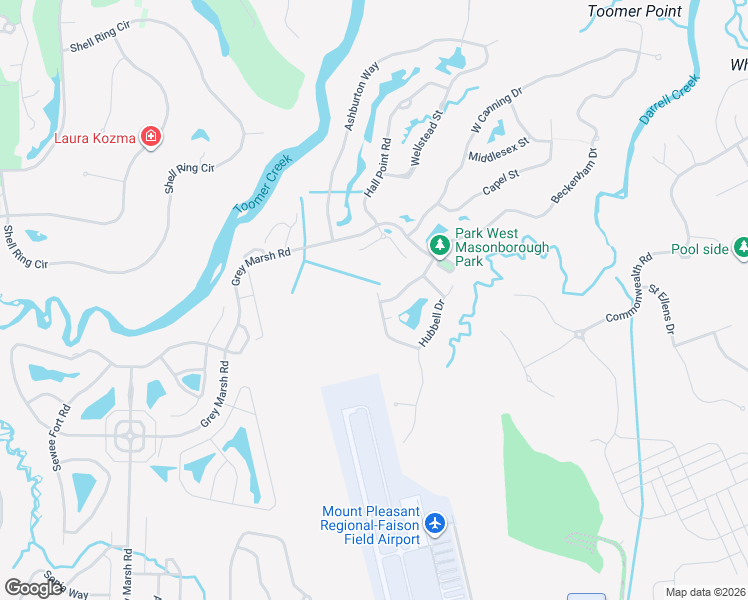 map of restaurants, bars, coffee shops, grocery stores, and more near 3201 Beaconsfield Road in Mount Pleasant