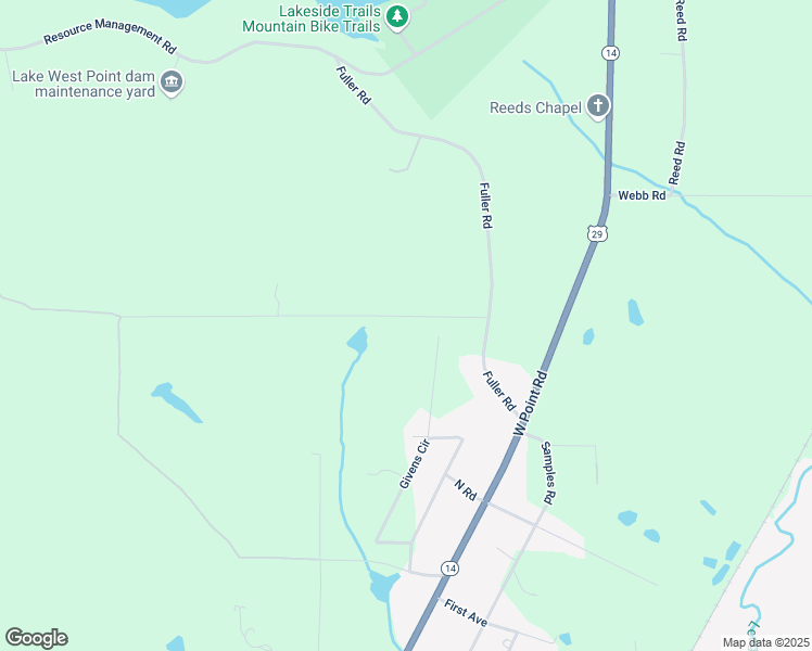 map of restaurants, bars, coffee shops, grocery stores, and more near 69 Jackson Road in West Point