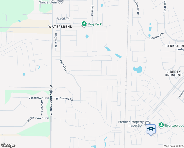 map of restaurants, bars, coffee shops, grocery stores, and more near 420 Braewick Drive in Fort Worth