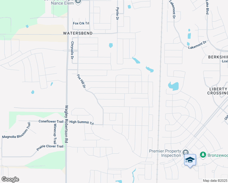 map of restaurants, bars, coffee shops, grocery stores, and more near 500 Braewick Drive in Fort Worth