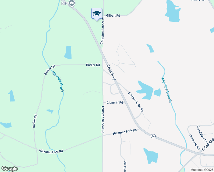 map of restaurants, bars, coffee shops, grocery stores, and more near 185 Oak Forest Drive in Thomaston