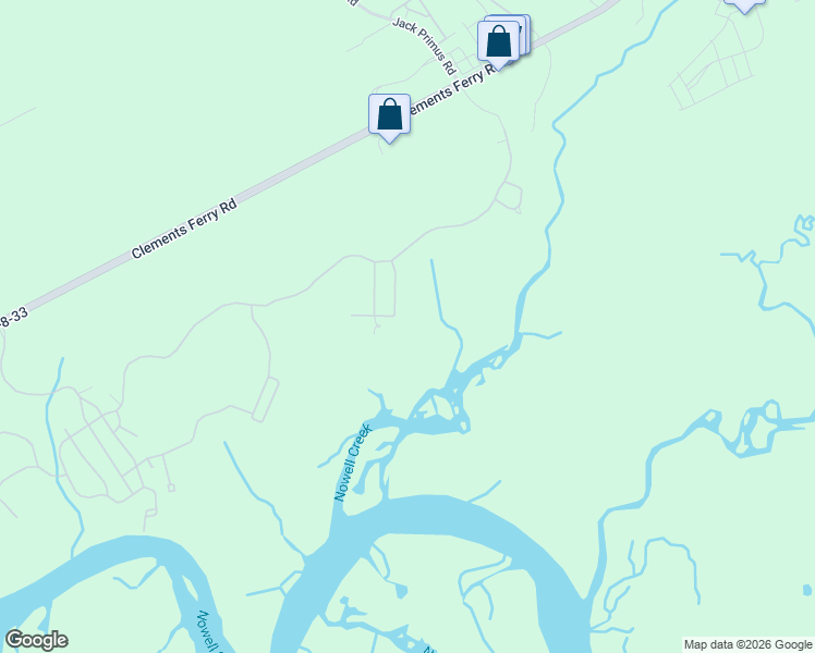 map of restaurants, bars, coffee shops, grocery stores, and more near 547 Little Barley Lane in Charleston