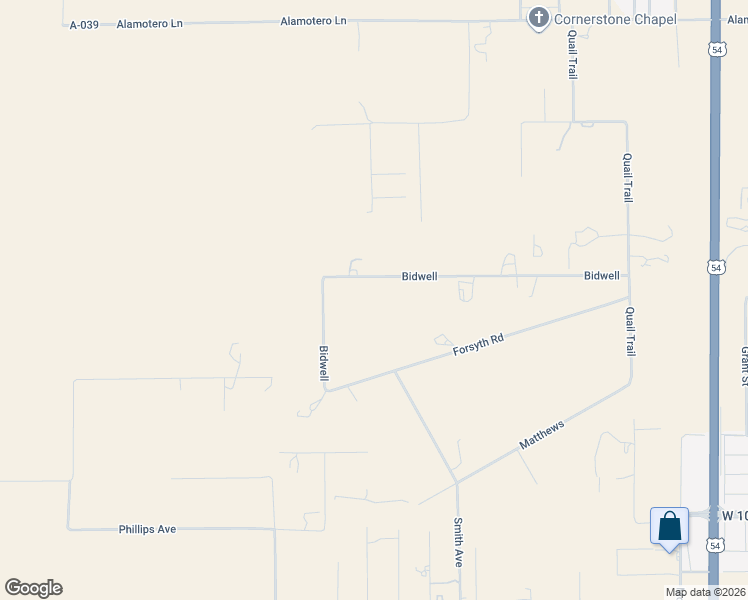 map of restaurants, bars, coffee shops, grocery stores, and more near 64 Bidwell in Alamogordo