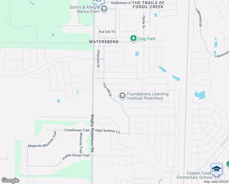 map of restaurants, bars, coffee shops, grocery stores, and more near 633 Cranbrook Drive in Fort Worth