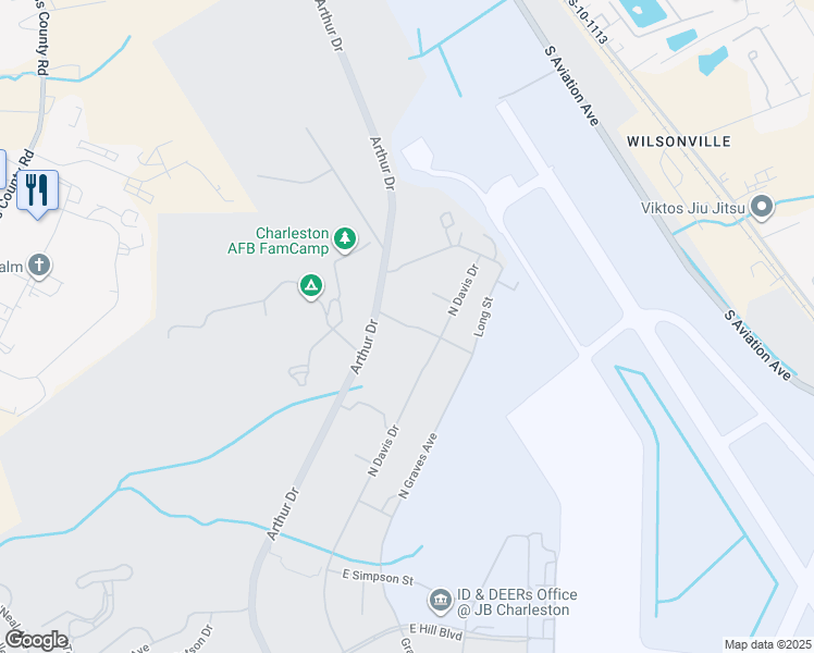 map of restaurants, bars, coffee shops, grocery stores, and more near 101 Lawson Drive in North Charleston