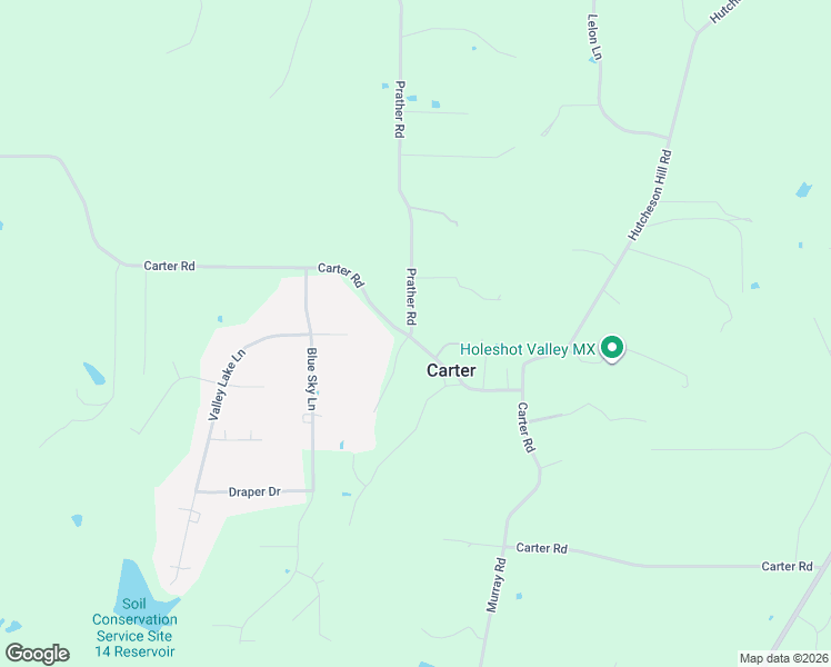map of restaurants, bars, coffee shops, grocery stores, and more near 6250 Prather Road in Springtown