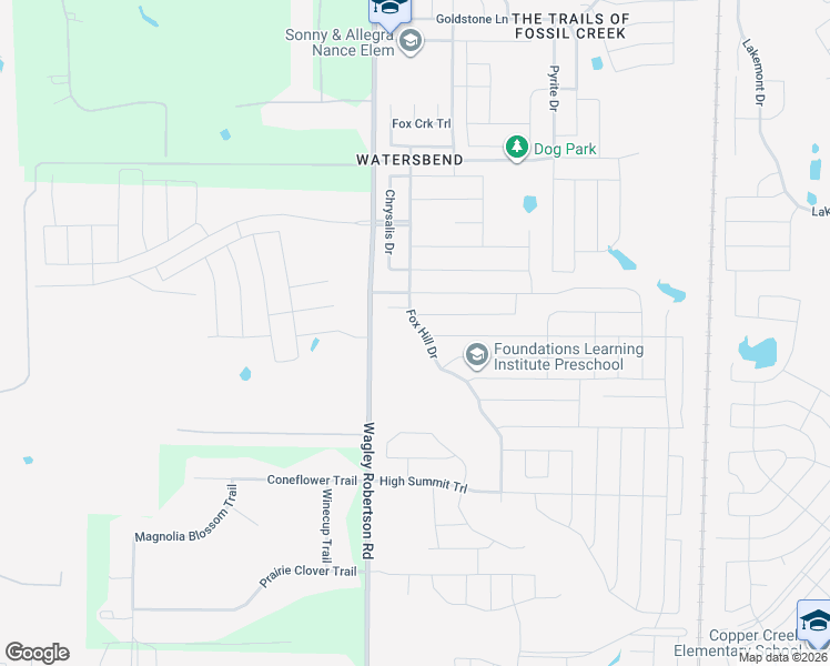 map of restaurants, bars, coffee shops, grocery stores, and more near 705 Calender Court in Fort Worth