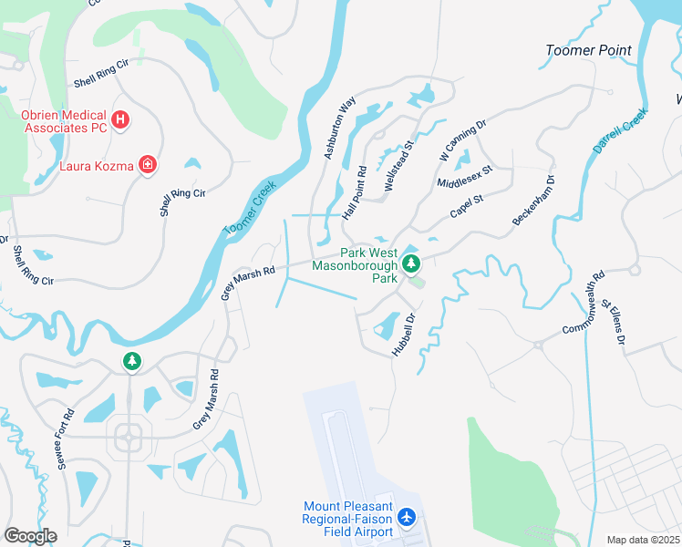 map of restaurants, bars, coffee shops, grocery stores, and more near 3435 Claremont Street in Mount Pleasant