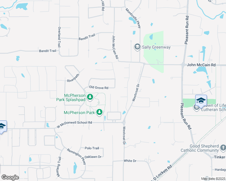 map of restaurants, bars, coffee shops, grocery stores, and more near 101 Old Grove Rd in Colleyville