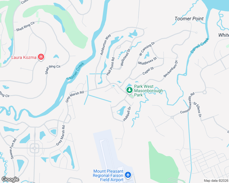 map of restaurants, bars, coffee shops, grocery stores, and more near 3521 Claremont Street in Mount Pleasant