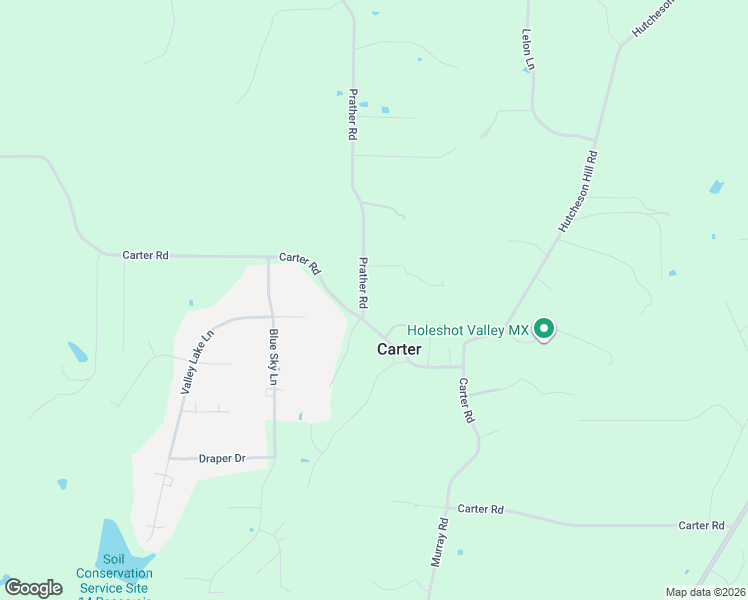 map of restaurants, bars, coffee shops, grocery stores, and more near 6250 Prather Road in Springtown