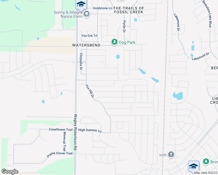 map of restaurants, bars, coffee shops, grocery stores, and more near 537 Cranbrook Drive in Fort Worth