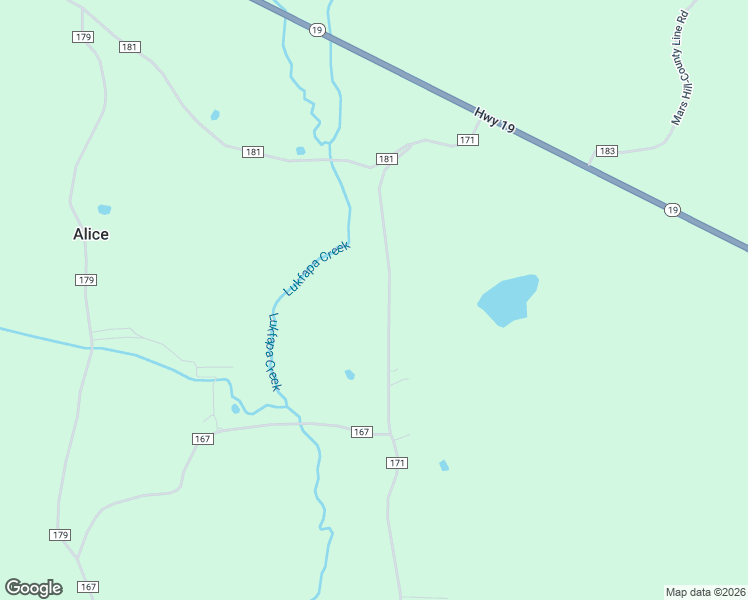 map of restaurants, bars, coffee shops, grocery stores, and more near County Road 171 in Carthage