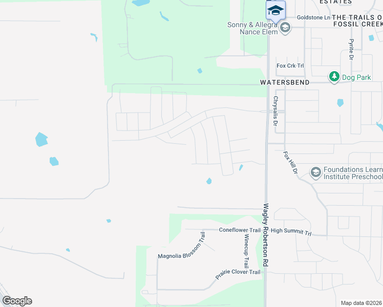 map of restaurants, bars, coffee shops, grocery stores, and more near 9901 Wagley Robertson Road in Fort Worth
