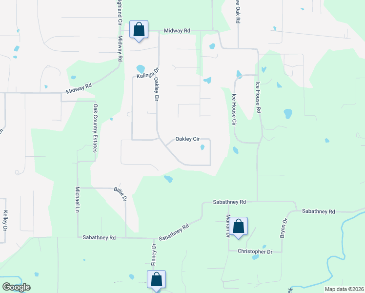map of restaurants, bars, coffee shops, grocery stores, and more near 303 Oakley Circle in Weatherford