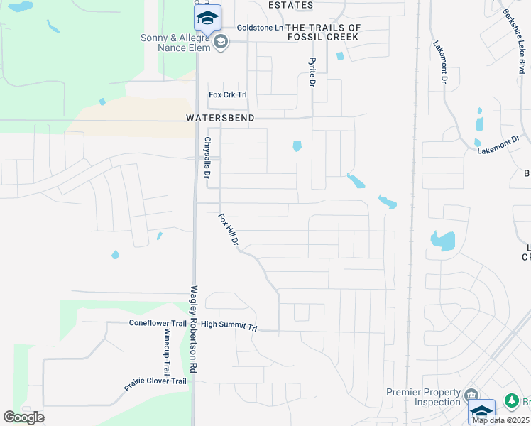map of restaurants, bars, coffee shops, grocery stores, and more near 548 Cranbrook Drive in Fort Worth