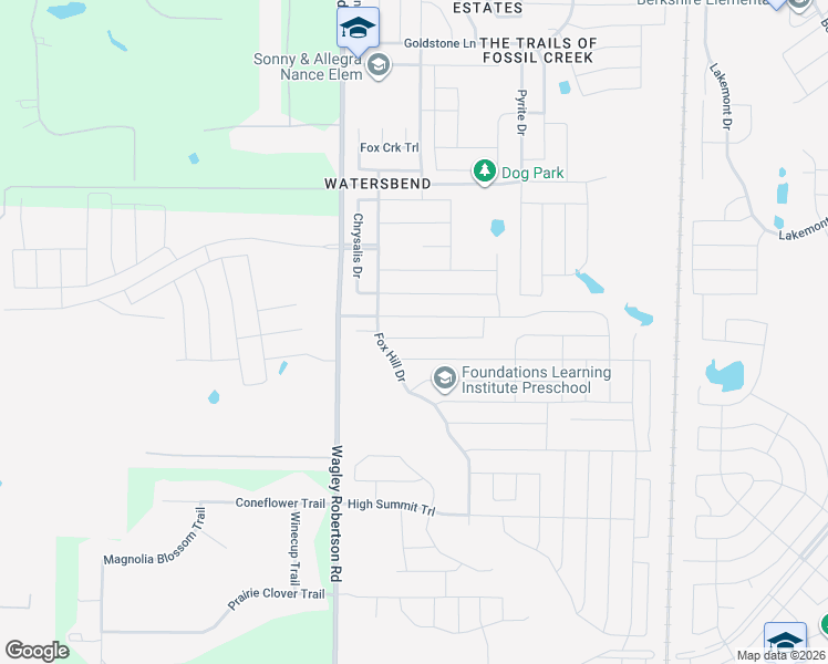map of restaurants, bars, coffee shops, grocery stores, and more near 633 Cranbrook Drive in Fort Worth