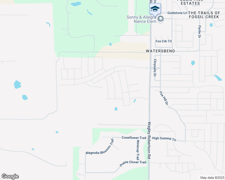 map of restaurants, bars, coffee shops, grocery stores, and more near 9601 Wagley Robertson Road in Fort Worth