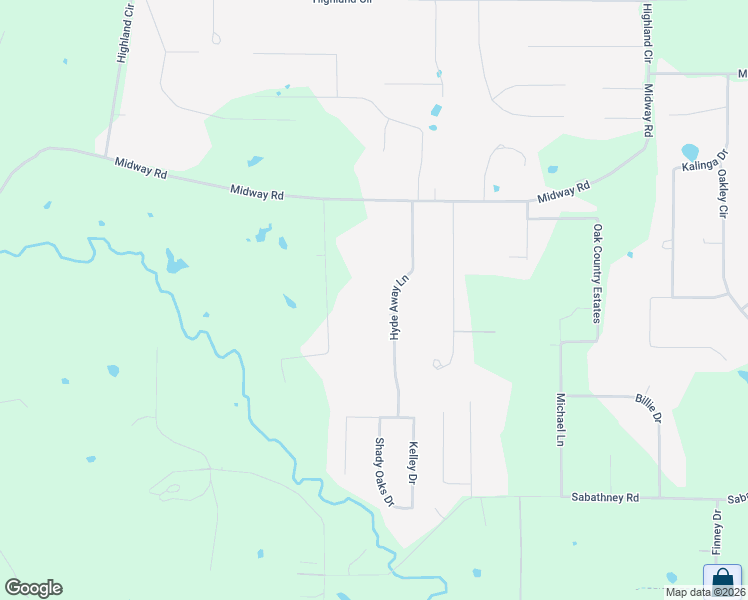 map of restaurants, bars, coffee shops, grocery stores, and more near 126 Hyde Away Lane in Weatherford