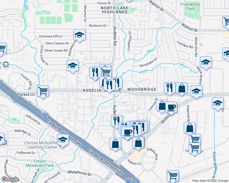 Forest Ln & Audelia Rd, Dallas TX Walk Score