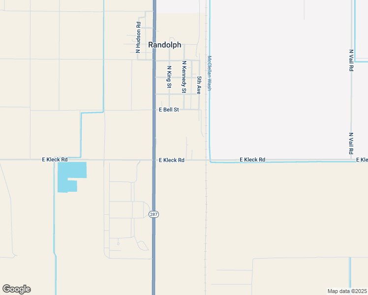 map of restaurants, bars, coffee shops, grocery stores, and more near 4964 East Kleck Road in Coolidge