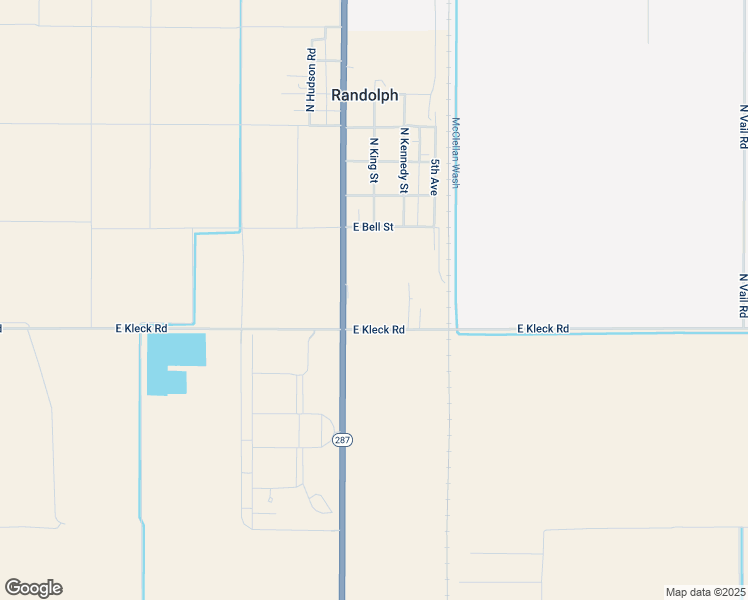 map of restaurants, bars, coffee shops, grocery stores, and more near 4964 East Kleck Road in Coolidge