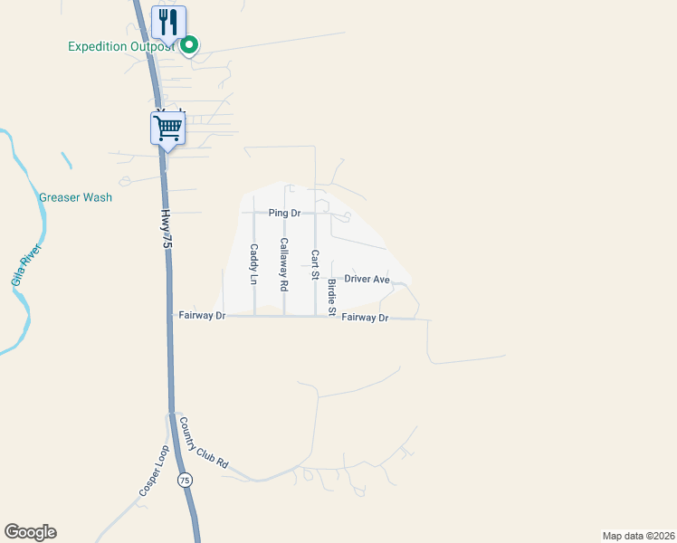 map of restaurants, bars, coffee shops, grocery stores, and more near Birdie Street in Duncan