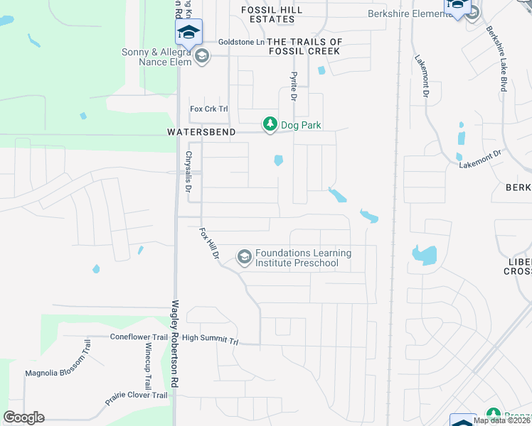 map of restaurants, bars, coffee shops, grocery stores, and more near 524 Bent Oak Dr in Fort Worth