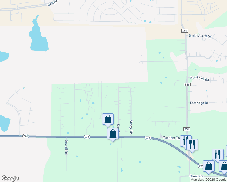 map of restaurants, bars, coffee shops, grocery stores, and more near 2008 Sun Drive in Rockwall