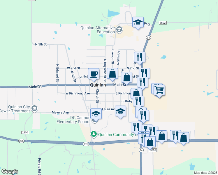 209 East Main Street, Quinlan TX Walk Score