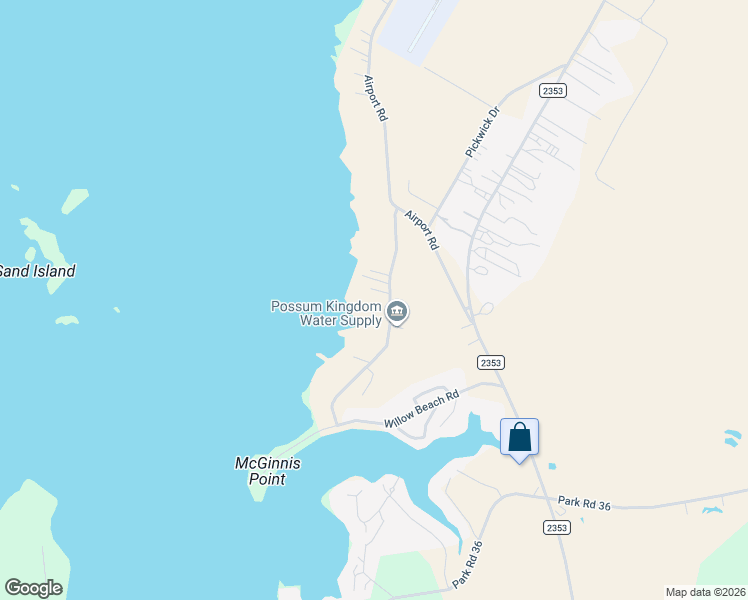 map of restaurants, bars, coffee shops, grocery stores, and more near 1163 Willow Road in Graford