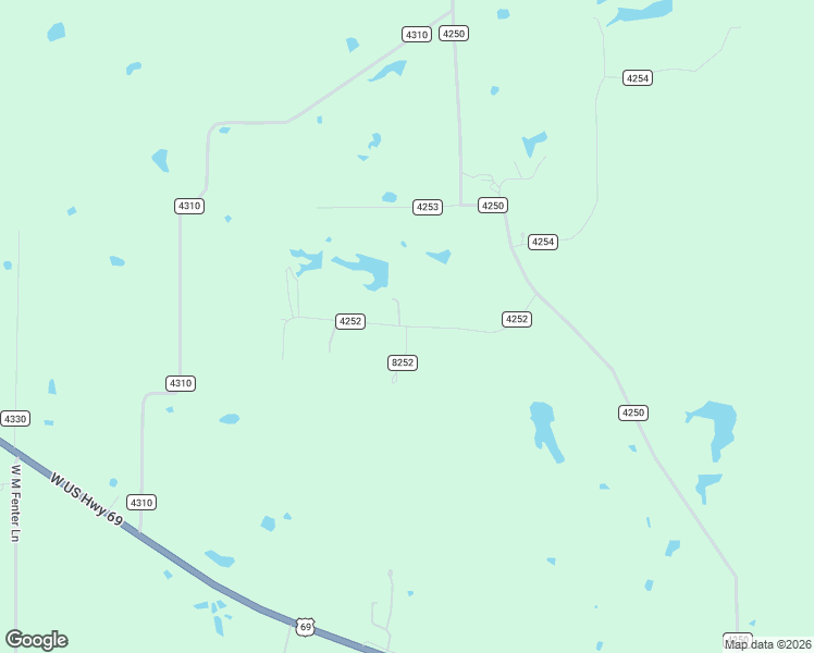 map of restaurants, bars, coffee shops, grocery stores, and more near County Road 4252 in Rains County