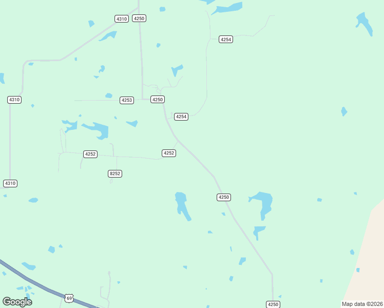 map of restaurants, bars, coffee shops, grocery stores, and more near County Road 4250 in Emory