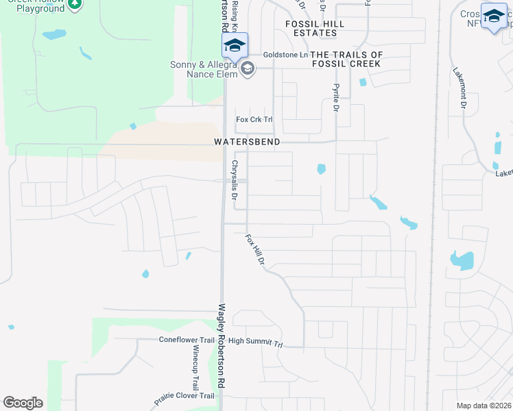 map of restaurants, bars, coffee shops, grocery stores, and more near 632 Bent Oak Drive in Fort Worth