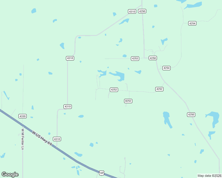 map of restaurants, bars, coffee shops, grocery stores, and more near County Road 4252 in Emory