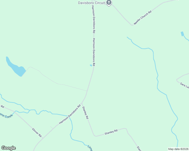map of restaurants, bars, coffee shops, grocery stores, and more near 4585 Harrison-Davisboro Road in Davisboro