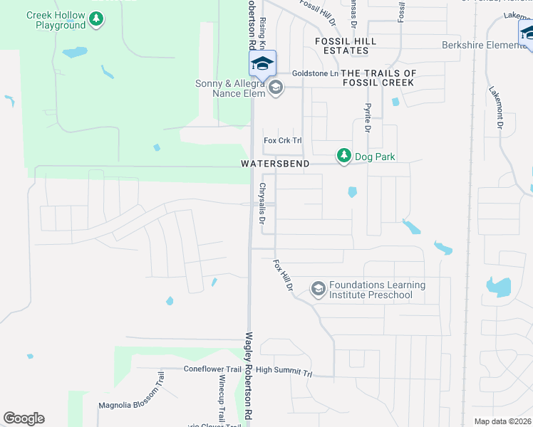 map of restaurants, bars, coffee shops, grocery stores, and more near 9928 Chrysalis Drive in Fort Worth